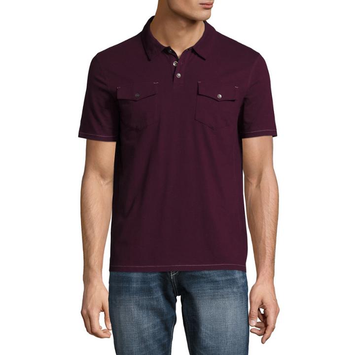 Decree Short Sleeve Knit Polo Shirt