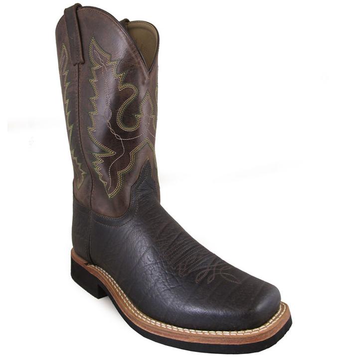 Smoky Mountain Men's Roger 12 Crackle Brown Leather Cowboy Boot