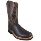 Smoky Mountain Men's Roger 12 Crackle Brown Leather Cowboy Boot