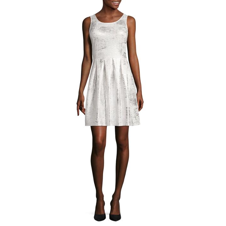 Worthington Sleeveless Fit & Flare Dress