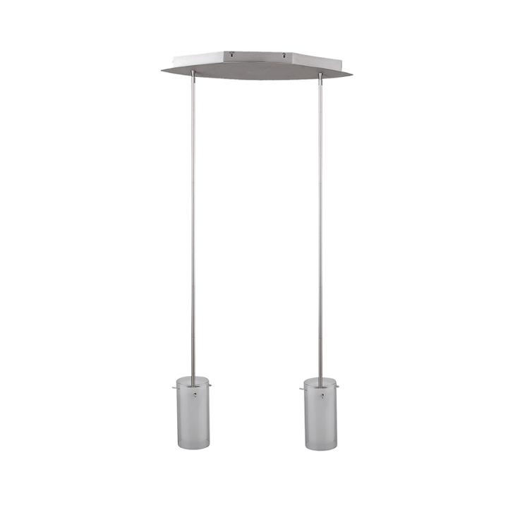 Benjamin 2-light Silver Pendant