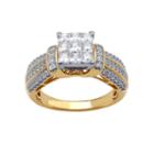 1 Ct. T.w. Princess Diamond Engagement Ring In 10k Yellow Gold