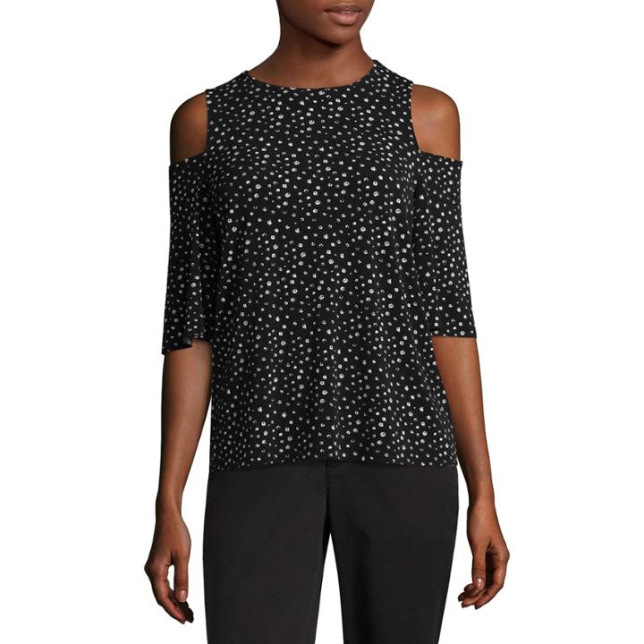 Worthington Cold Shoulder Top