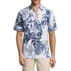 Havanera Short Sleeve Floral Button-front Shirt