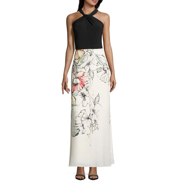 Danny & Nicole Sleeveless Maxi Dress-petite