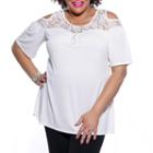 Kaily K. Cold Shoulder Pullover - Plus