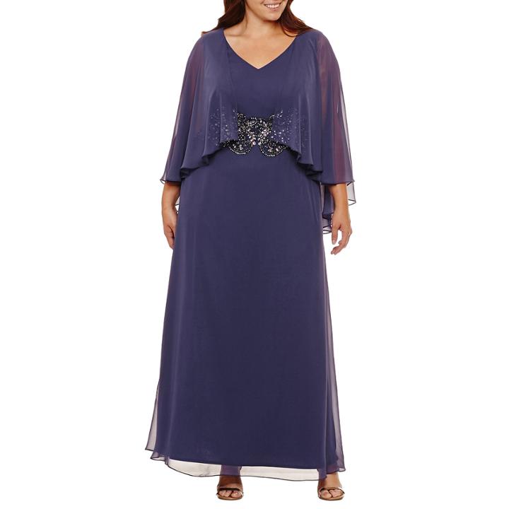 Alex Evenings Sleeveless Evening Gown-plus