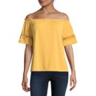 A.n.a. Short Sleeve Off Shoulder Top