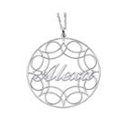 Personalized Sterling Silver Name Pendant Necklace
