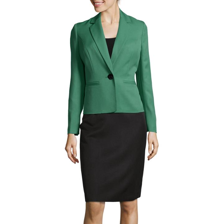 Le Suit Long Sleeve 1-button Skirt Suit