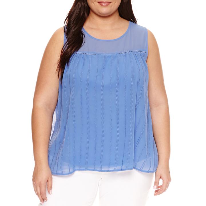 Alyx Sleeveless Textured Tank Top-plus