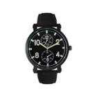 Olivia Pratt Mens Silver And Black Silicone Watch 26525silver