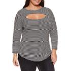 Belle + Sky 3/4 Sleeve Scoop Neck T-shirt-plus