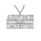 Personalized Airforce Daugther Name Pendant Necklace