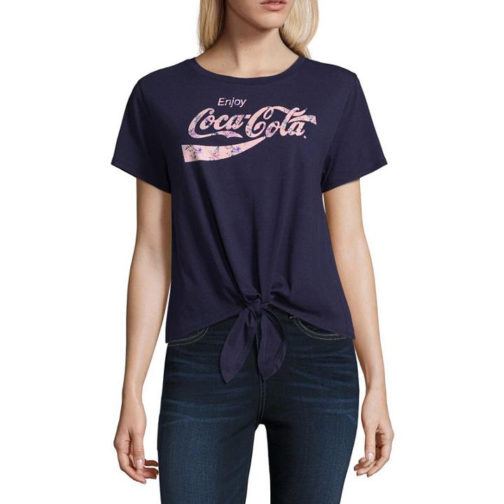 Coca Cola Tie Front Tee - Juniors