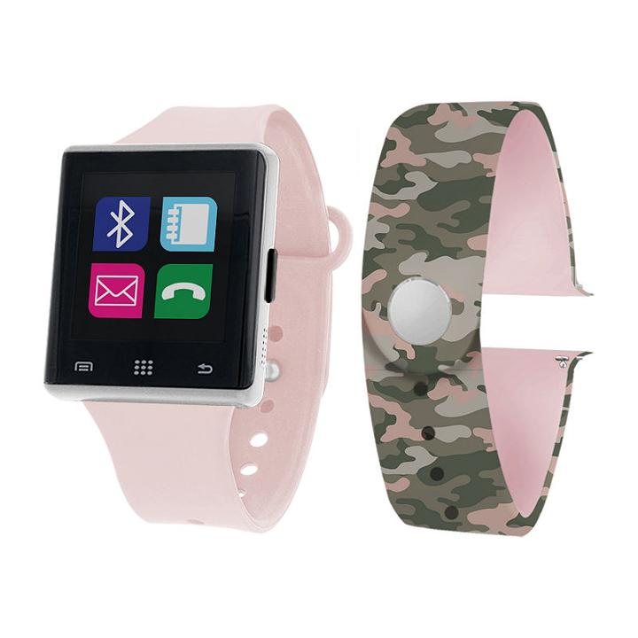 Itouch Air Air Activity Tracker & Interchangeable Band Set Pink/camo Unisex Multicolor Smart Watch-jcp2723s724-blc