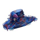Giovanna Signature Women's Printed Organza Wide Brim Hat