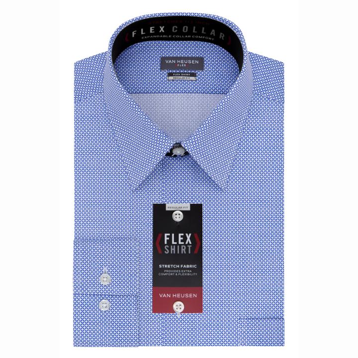 Van Heusen Van Heusen Flex Collar Dress Shirt Long Sleeve Woven Circles Dress Shirt