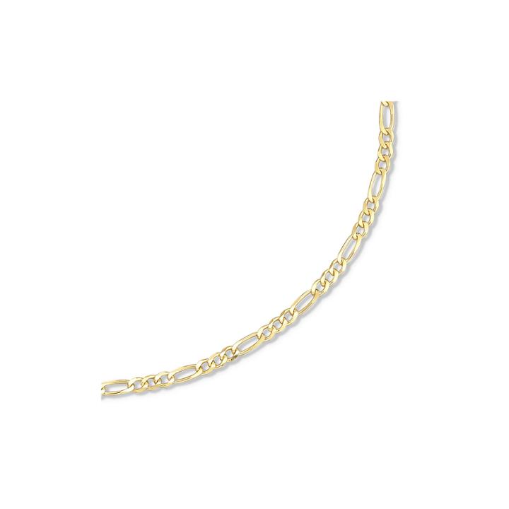 Made In Italy 18k/silver 18-24 3.2mm Figaro Chain