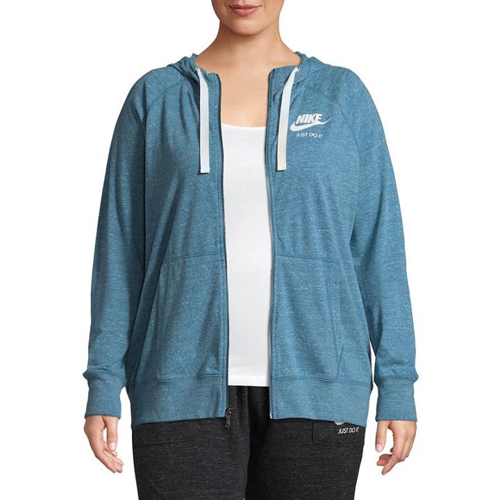 Nike Gym Vintage Long Sleeve Hoodie Plus