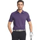 Izod Ss Golf Cutline Stretch Heather Short Sleeve Stripe Knit Polo Shirt - Big And Tall