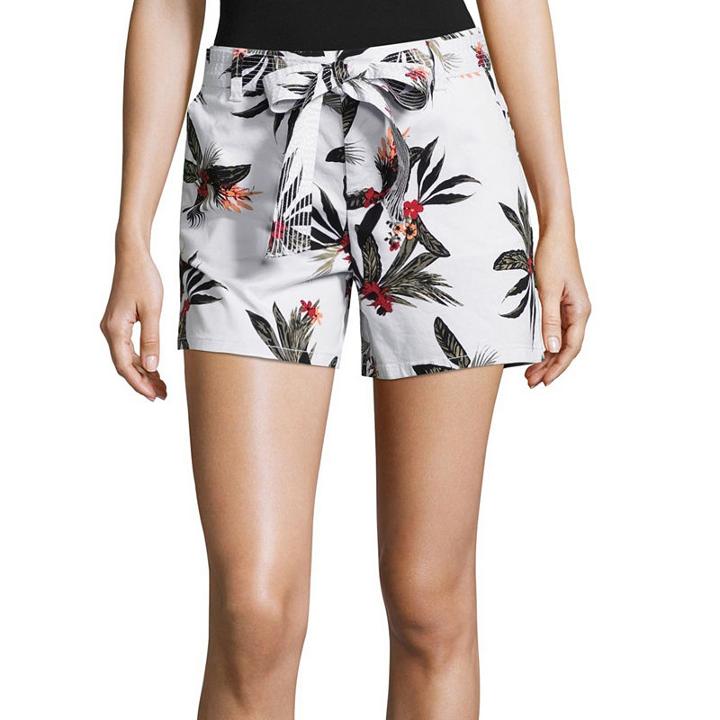 Liz Claiborne Tie Front 5 Chino Shorts