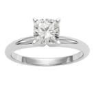 Womens 5/8 Ct. T.w. Cushion White Moissanite 14k Gold Engagement Ring