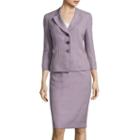 Le Suit Long-sleeve Tweed Jacket And Skirt Suit Set