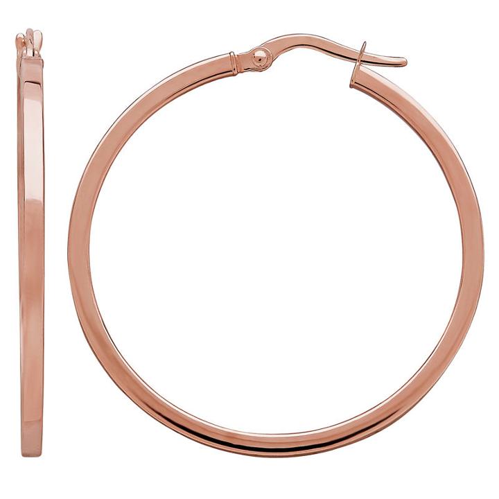 Made In Italy Limited Quantities! 14k Gold 35mm Hoop Earrings