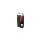 Royce Leather Single Suede Lined With Stainless Steel Corkscrew 2-pc. Wine Tote
