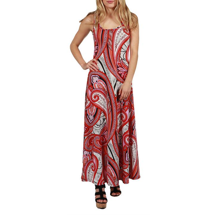 24/7 Comfort Apparel Vida Maxi Dress