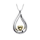 Inspired Moments&trade; Sterling Silver Daughter Heart Pendant Necklace