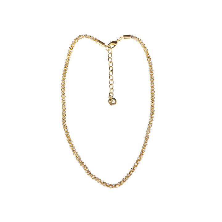 Gloria Vanderbilt Gold-tone Crystal Mesh Chain Necklace