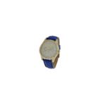 Geneva Platinum Womens Blue Strap Watch-4658