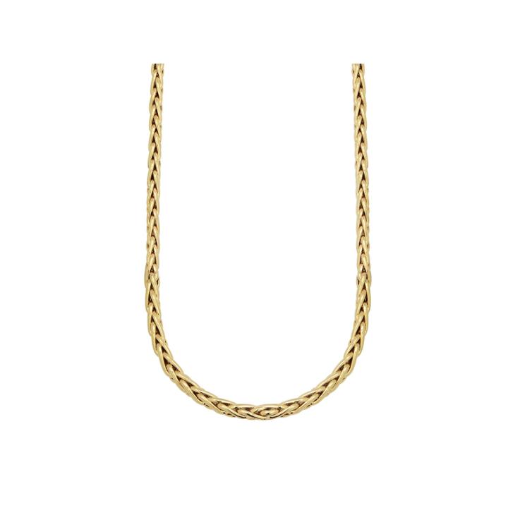 Made In Italy 14k Yellow Gold 140 Gauge Wheat Chain Necklace
