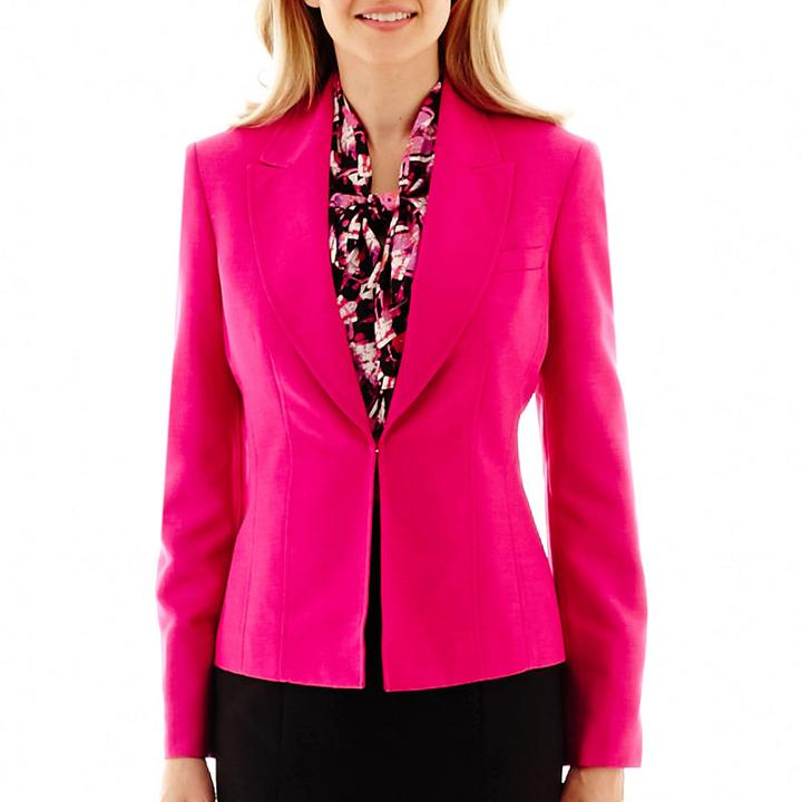 Black Label By Evan-picone Long-sleeve Lapel Jacket