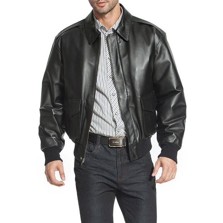 Landing Leathers Men's Air Force A-2 Flight Leather Bomber Jacket