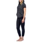 Pl Movement By Pink Lotus Striped Jersey Hoodie