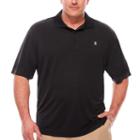 Izod Short Sleeve Grid Knit Polo Shirt Big And Tall