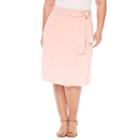 Worthington Envelope Belted A-line Skirt - Plus