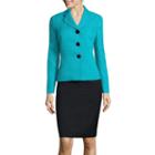 Le Suit Long-sleeve Pique Stripe Skirt Suit Set