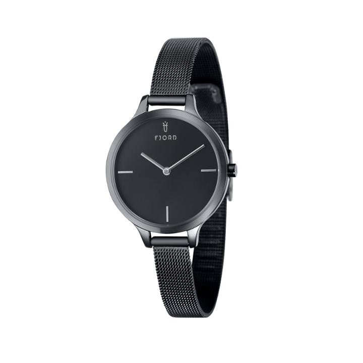 Fjord Womens Black Expansion Watch-fj-6027-44