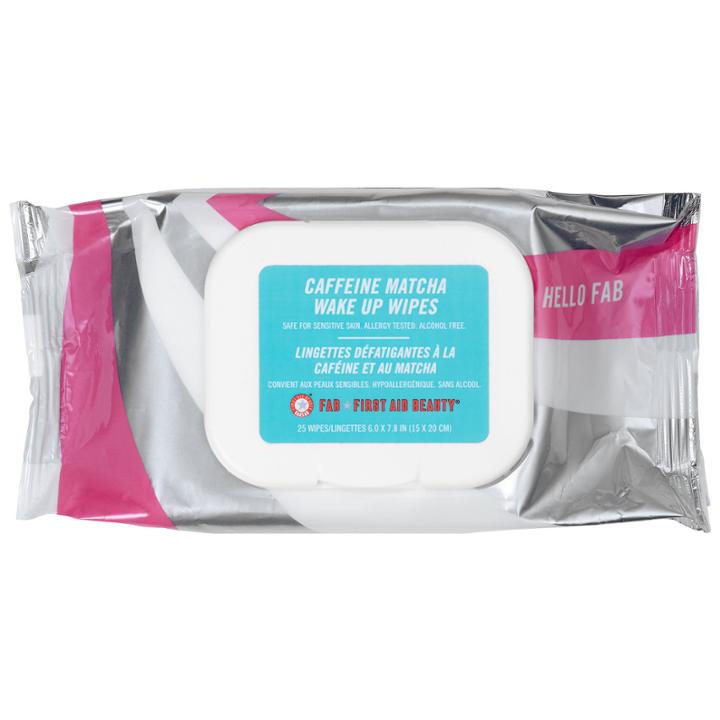 First Aid Beauty Hello Fab Caffeine Matcha Wake Up Wipes