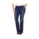 Love Indigo Bling Fleur-de-lis Embellished Back Pocket Jeans - Plus