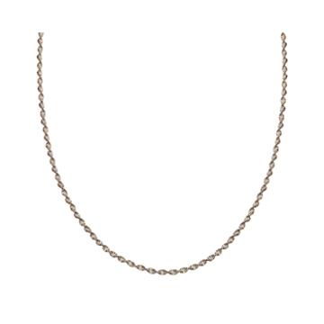 Silver Reflections&trade; Two-tone Sterling Silver Butterfly Twist 18 Chain Necklace