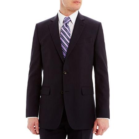 Stafford Executive Super 130 Navy Pinstripe Suit Jacket - Classic