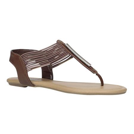 Call It Spring Furtei Embellished T-strap Sandals