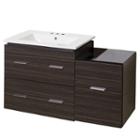 37.75-in. W Wall Mount Dawn Grey Vanity Set For 3h8-in. Drilling