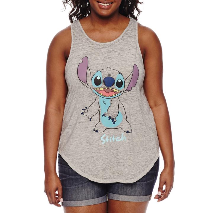 Cotton Lilo & Stitch Tank Top-juniors Plus