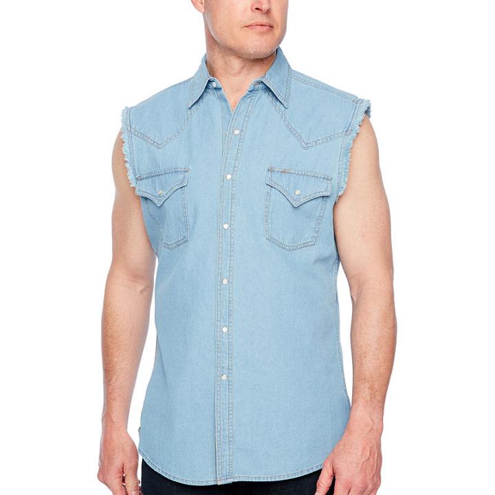 Ely Cattleman Sleeveless Snap-front Shirt